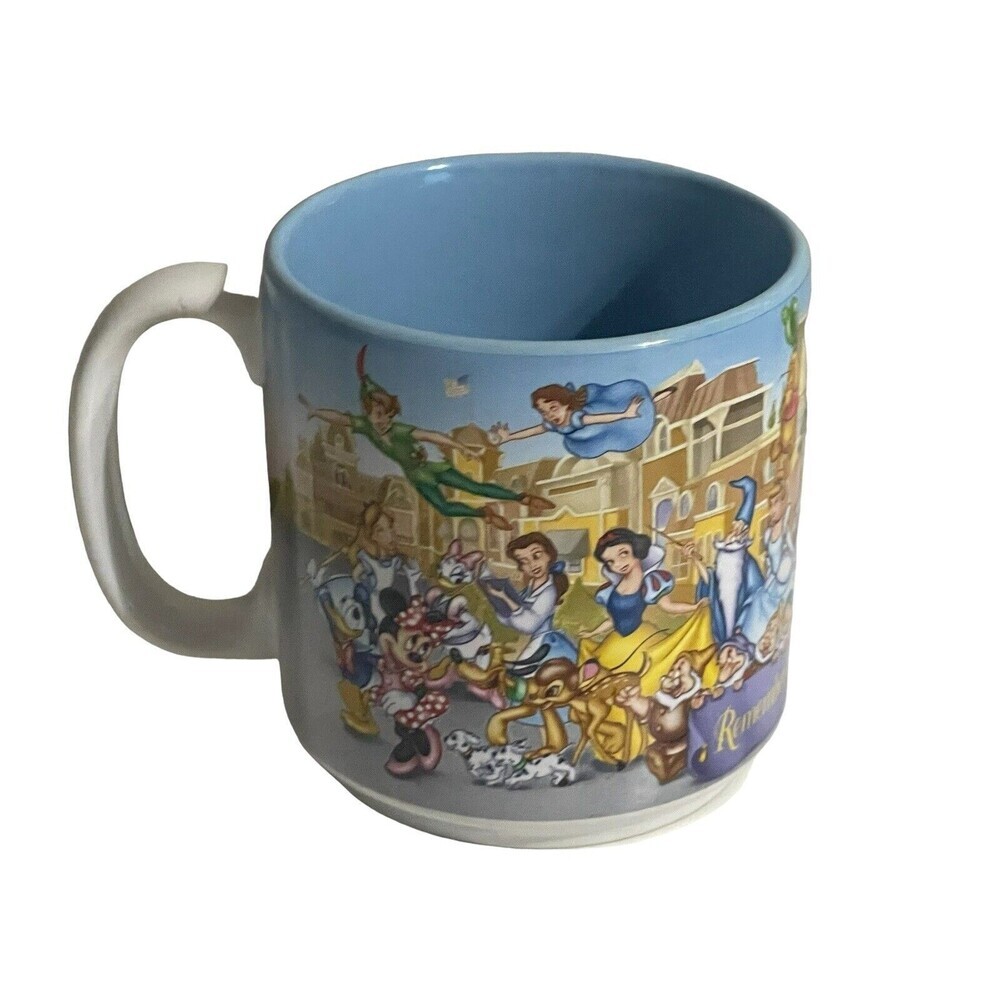 New Walt Disney World 25th Anniversary Vintage Coffee Mug Remember The Magic m7